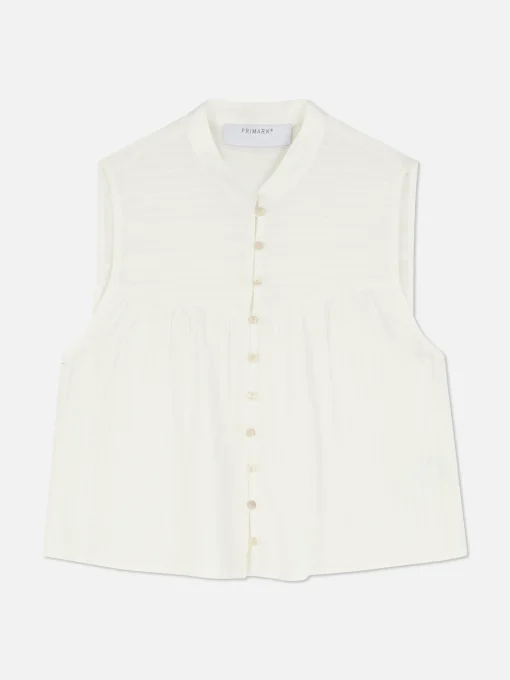 Blusa Con Flores Estilo Campiña