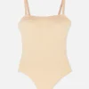 Bodi De Tirantes Con Tanga Sin Costuras