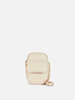 Bolso Para El Teléfono En Piel Sintética Acolchada