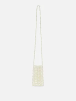 Bolso Para Móvil Con Perlas Sintéticas