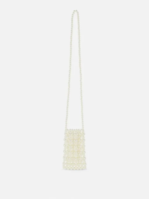 Bolso Para Móvil Con Perlas Sintéticas