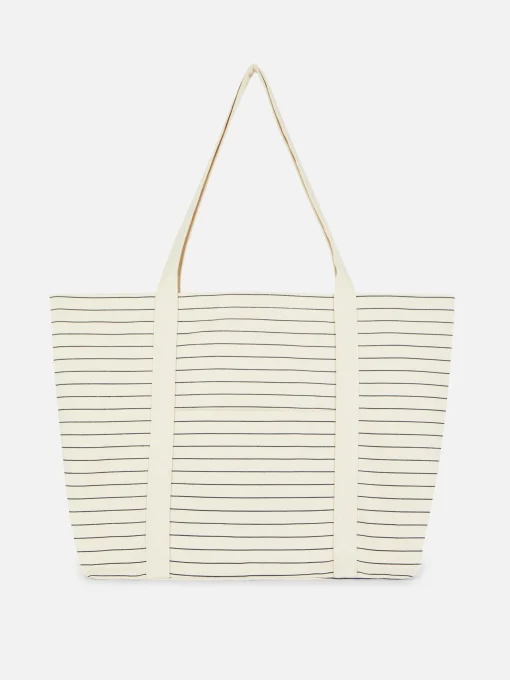 Bolso Shopper De Lona Extragrande