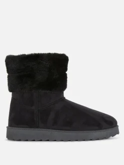 Botas Con Forro De Pelo Sintético