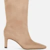 Botas De Antelina Con Tacón De Aguja