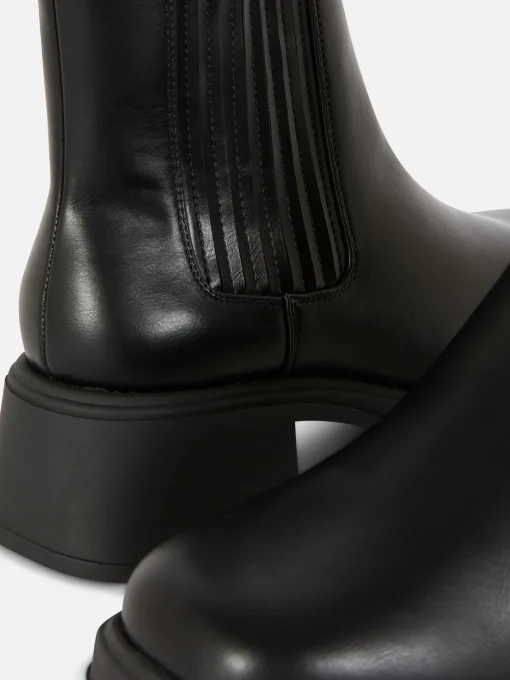 Botines Chelsea Con Tacón Grueso