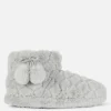Botines De Pelo Con Pompones