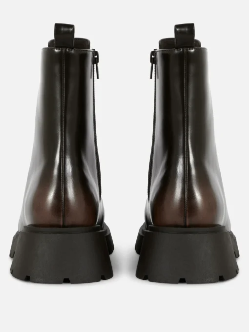 Botines Ribeteados Con Cordones