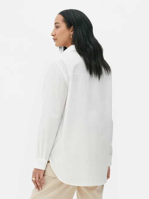 Camisa De Popelina De Premamá