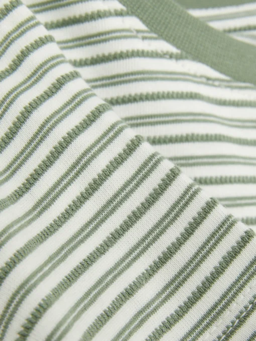 Camiseta A Rayas En Jacquard Para Niño Pequeño