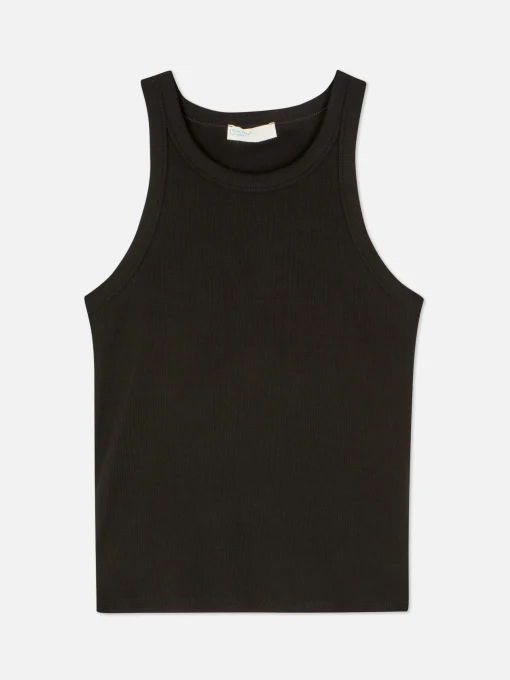 Camiseta Acanalada Con Espalda Nadadora