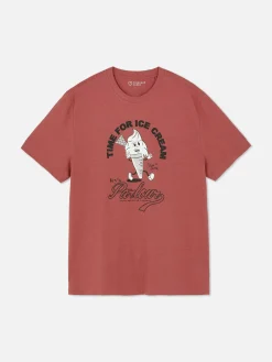 Camiseta Con Estampado Gráfico De Helado