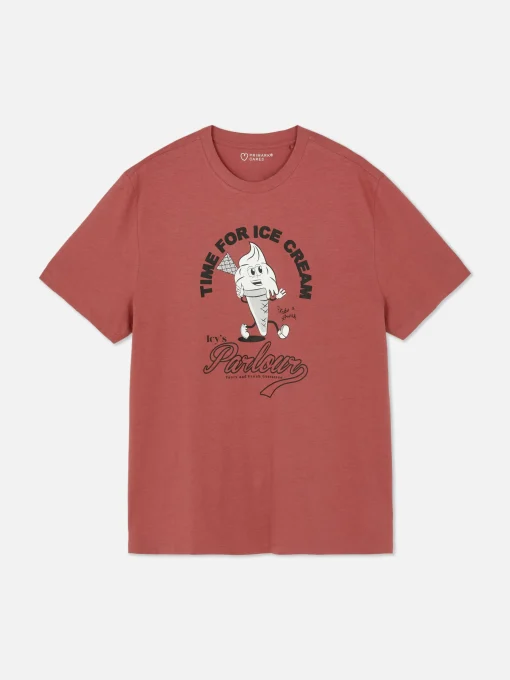 Camiseta Con Estampado Gráfico De Helado