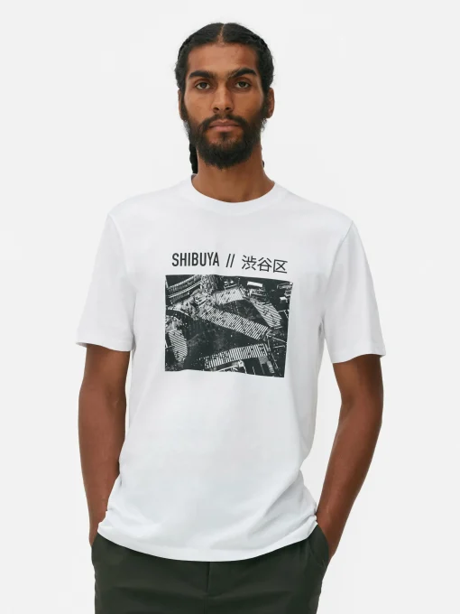 Camiseta Con Foto Del Cruce De Shibuya En Japón