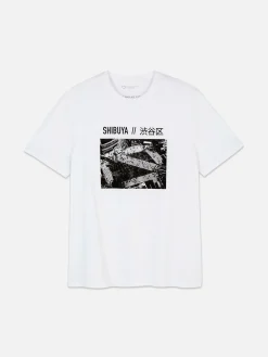 Camiseta Con Foto Del Cruce De Shibuya En Japón