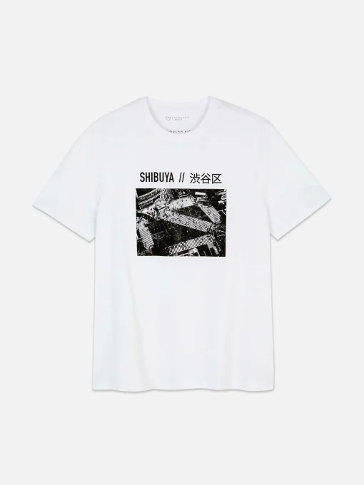 Camiseta Con Foto Del Cruce De Shibuya En Japón