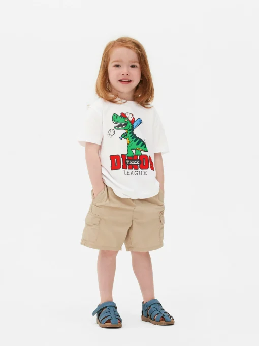 Camiseta De Manga Corta Con Estampado Gráfico