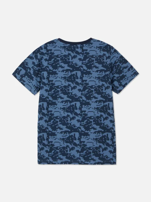 Camiseta De Manga Corta Con Estampado Gráfico
