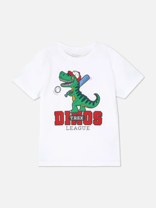 Camiseta De Manga Corta Con Estampado Gráfico