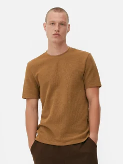 Camiseta En Tejido Otomán Acanalado