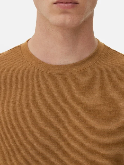 Camiseta En Tejido Otomán Acanalado