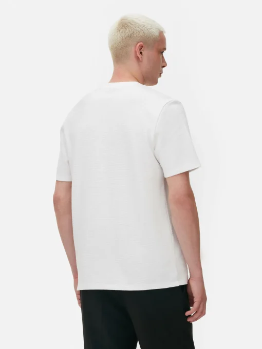 Camiseta En Tejido Otomán Acanalado