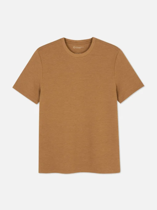 Camiseta En Tejido Otomán Acanalado