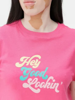 Camiseta Estampada Con Mensaje
