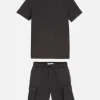 Camiseta Y Pantalones Cortos Cargo Para Niño Mayor