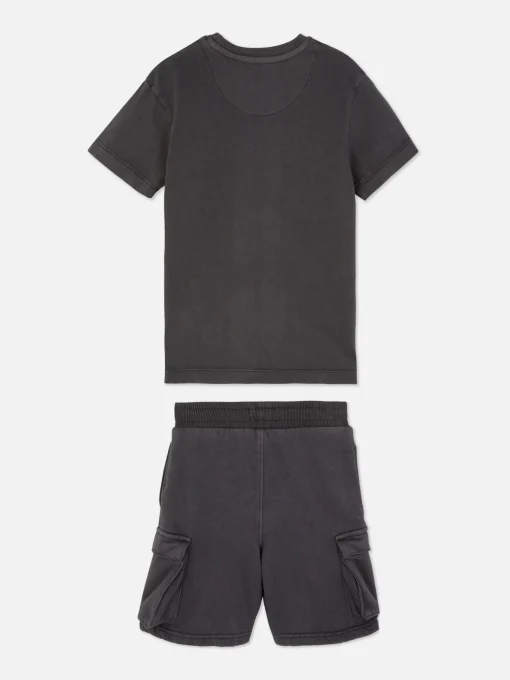 Camiseta Y Pantalones Cortos Cargo Para Niño Pequeño