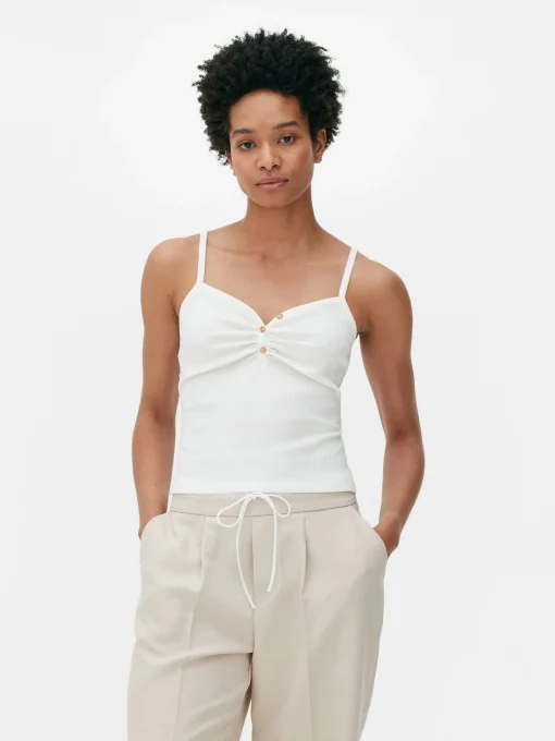 Camisola Con Cuello Henley
