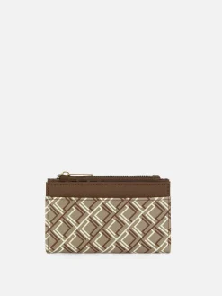 Cartera Con Cremallera Y Monograma