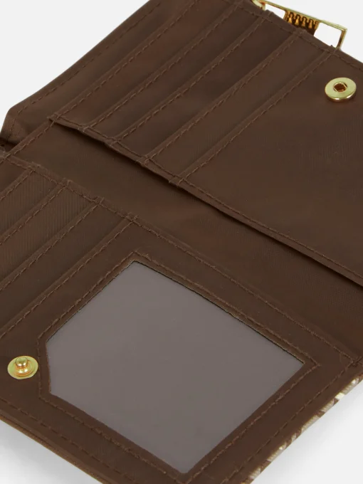 Cartera Con Cremallera Y Monograma