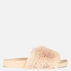 Chanclas De Pelo Sintético