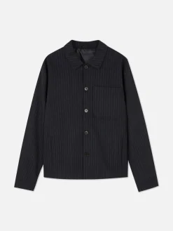 Chaqueta A Rayas Con Botones De Kem