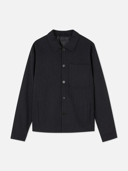 Chaqueta A Rayas Con Botones De Kem