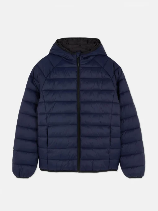 Chaqueta Acolchada Con Capucha Básica