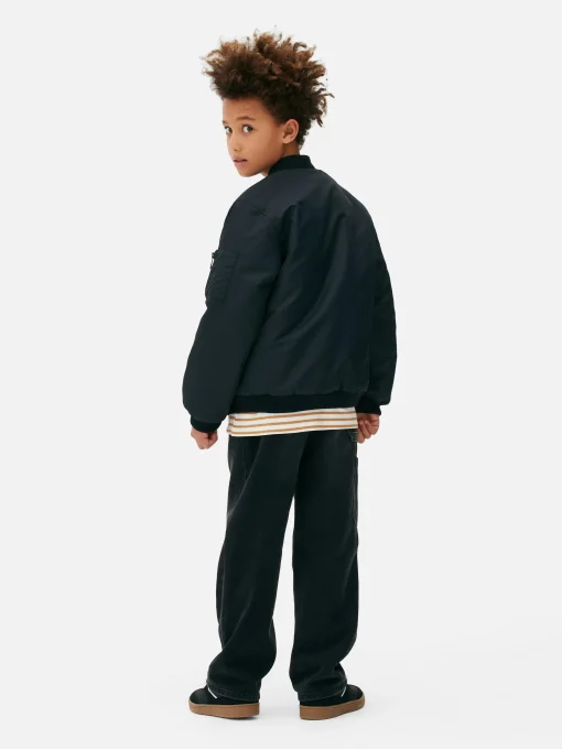 Chaqueta Bómber Con Cremallera