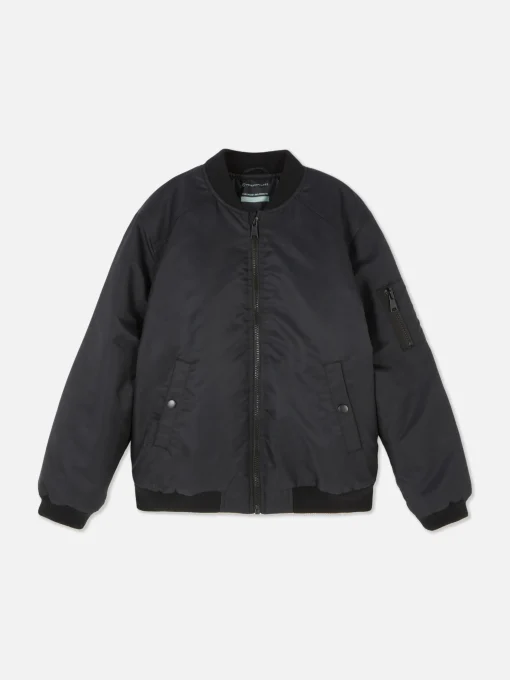Chaqueta Bómber Con Cremallera