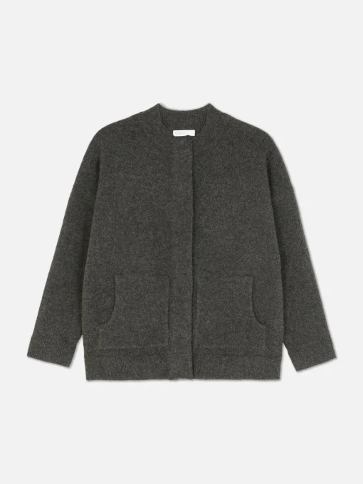 Chaqueta Bómber De Punto Extragrande