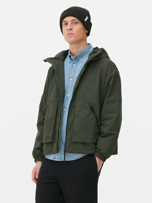 Chaqueta Cortavientos Con Capucha