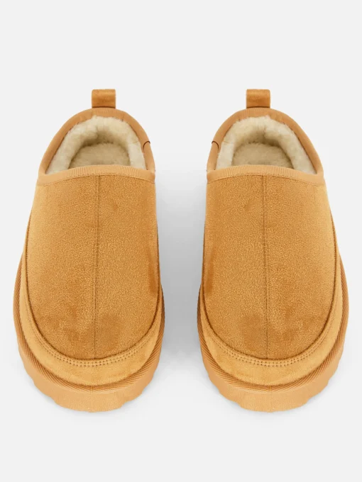 Chinelas Forradas De Pelo Sintético