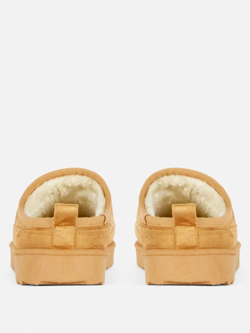 Chinelas Forradas De Pelo Sintético