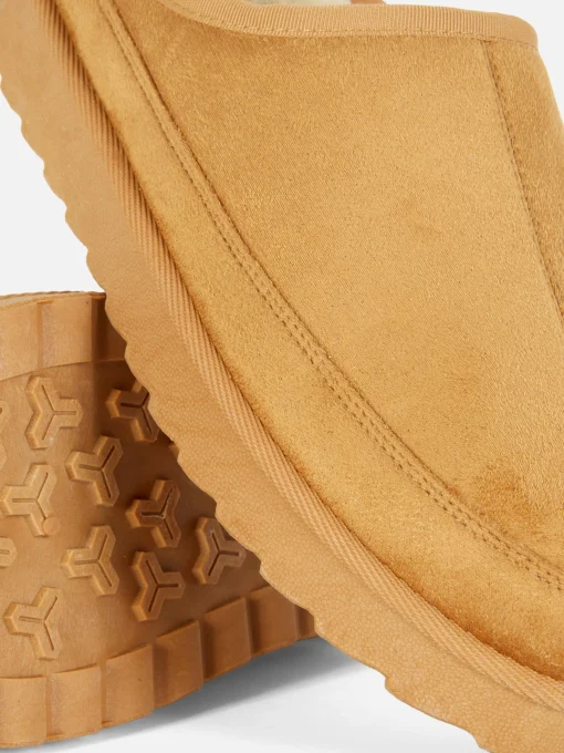Chinelas Forradas De Pelo Sintético