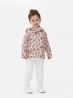 Chubasquero Con Corazón De Leopardo