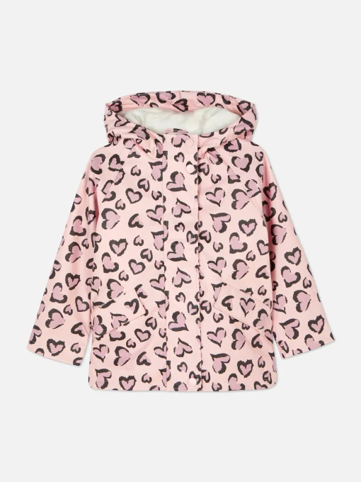 Chubasquero Con Corazón De Leopardo