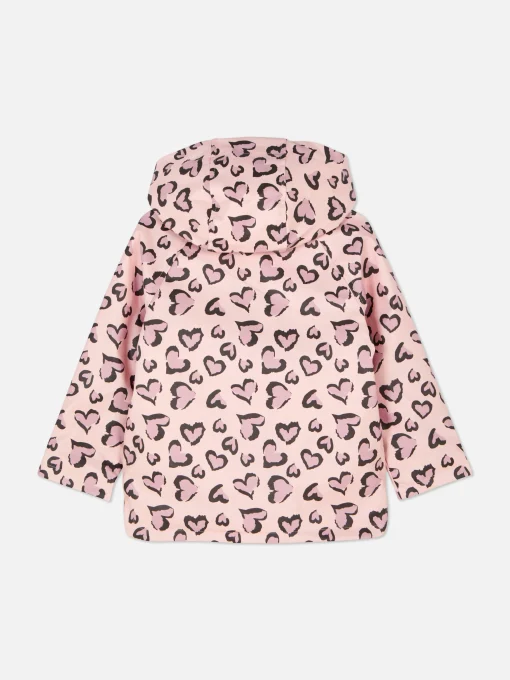 Chubasquero Con Corazón De Leopardo