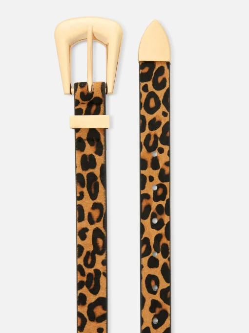 Cinturón De Leopardo Texturizado