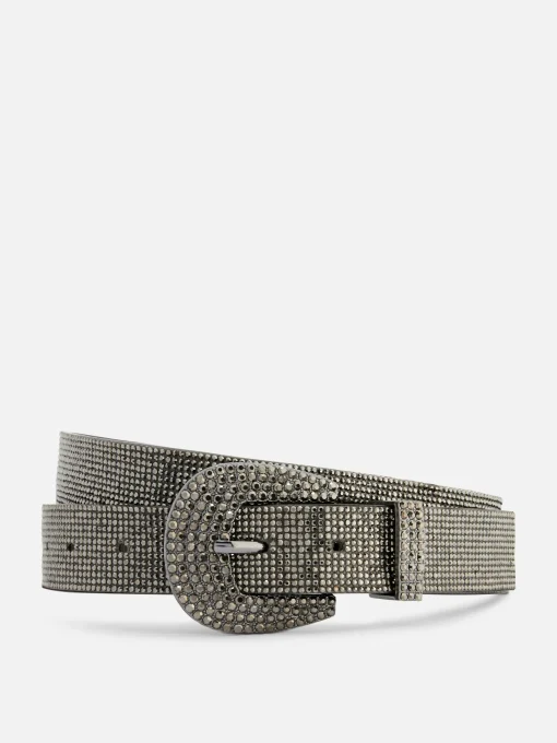 Cinturón De Strass Con Hebilla