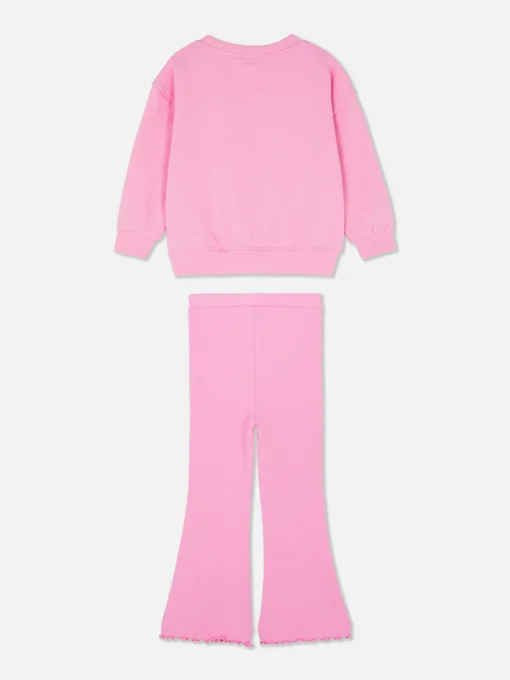Conjunto De Sudadera Y Leggings Acampanados