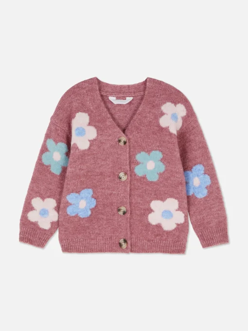 Cárdigan De Punto Floral